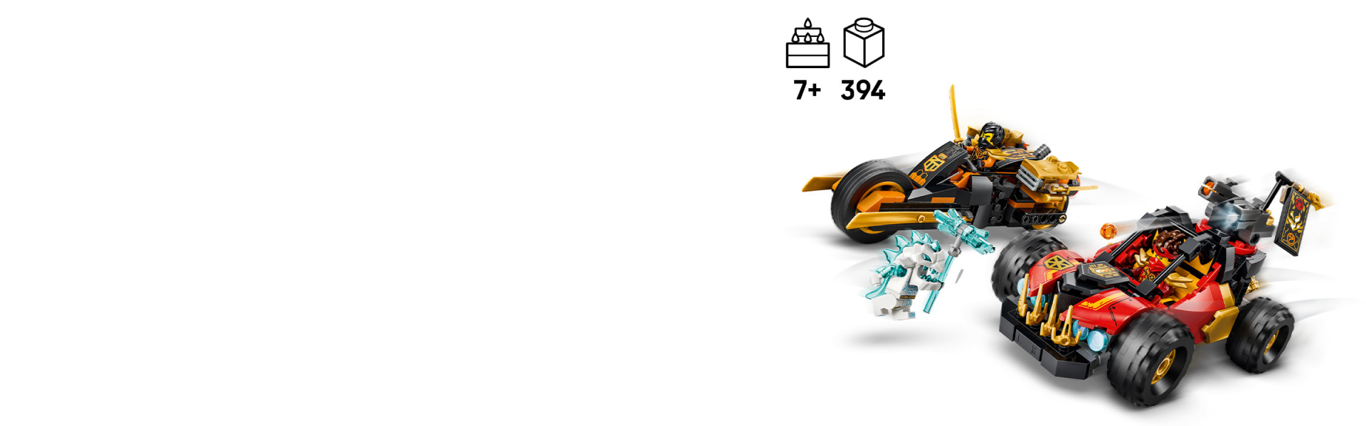 Kai and Cole's Combiner Vehicles 71864 | NINJAGO® | Buy online at