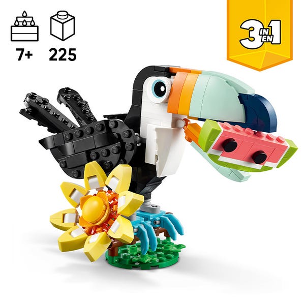 Wild Animals: Tropical Toucan 31173 | Creator 3-in-1 | Buy online at the Official LEGO® Shop US
