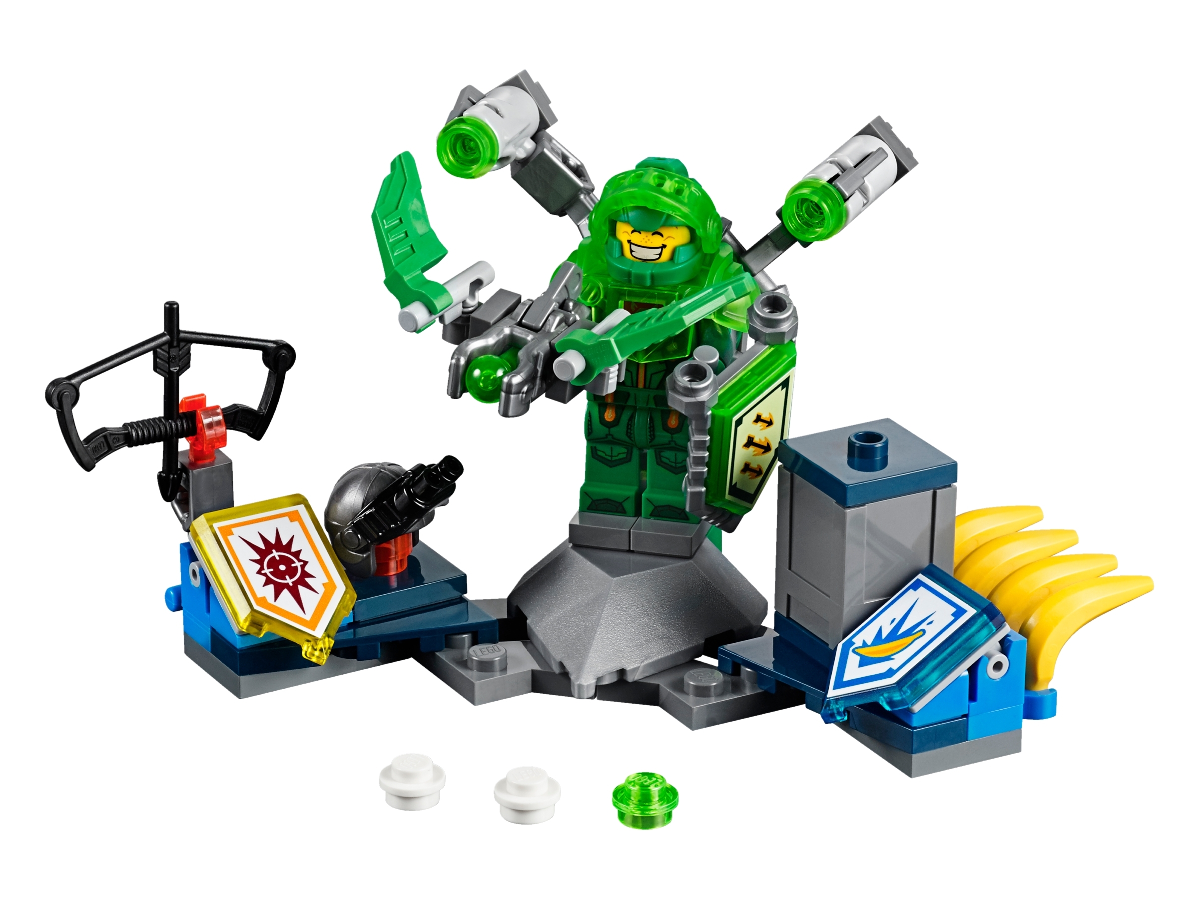 Aaron Nexo Knights Lego Kinderkostüm grau-grün Cod.237143 