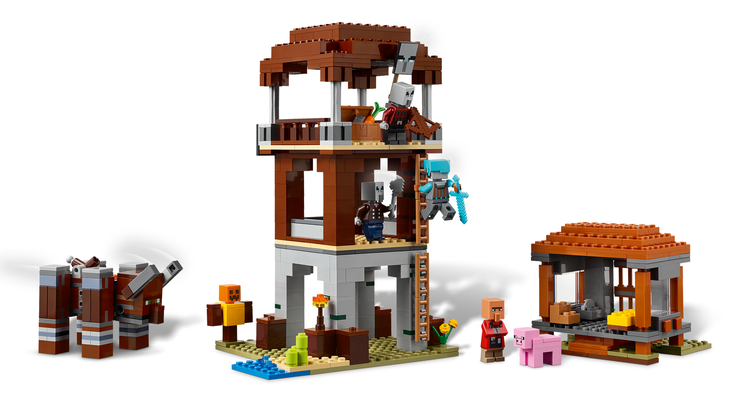 The Pillager Outpost and Ravager