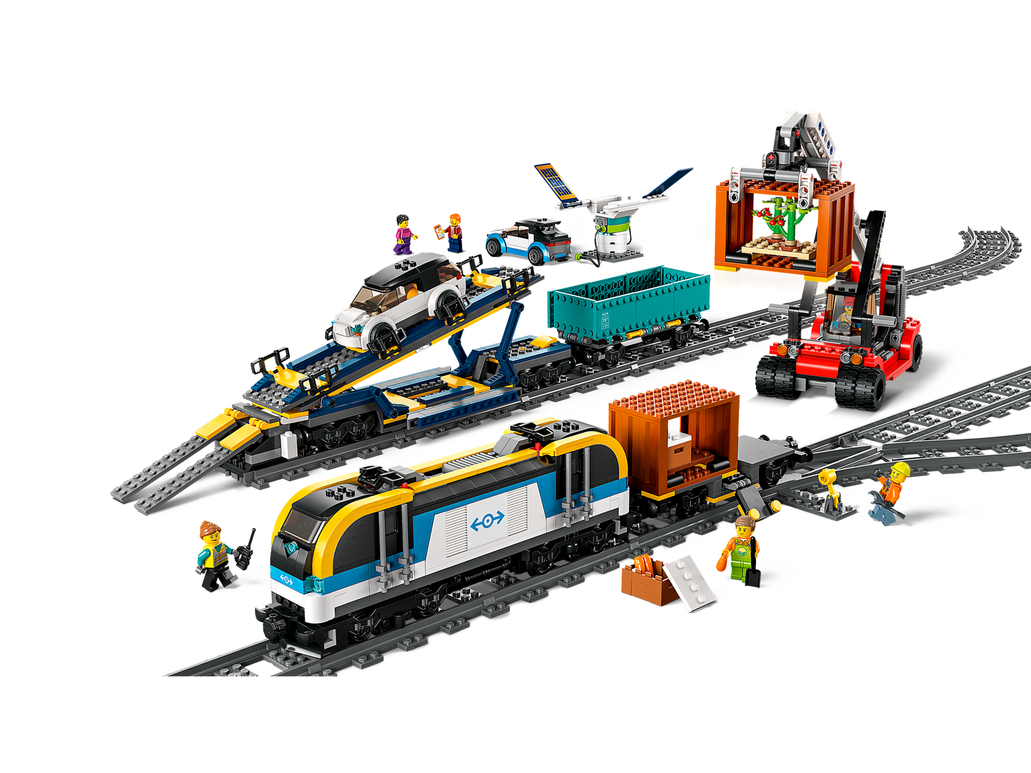 Set Lego 60336 Train de marchandises Telecommande inclus 33 rails et  accessoires Circuit Carte Tigre Jeu construction - Cdiscount Jeux - Jouets