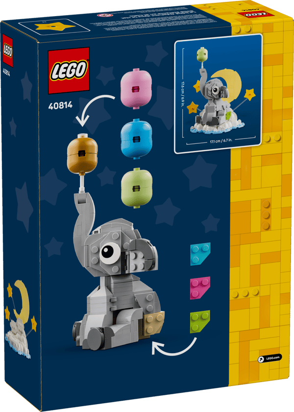 LEGO 40814 Le bébé éléphant dans le ciel — visuel 8 sur 8