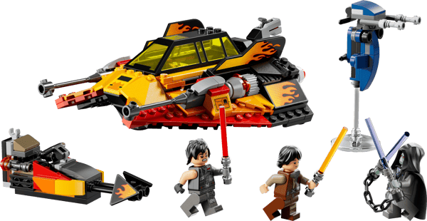 LEGO 75414 Le Snowspeeder™ en flammes