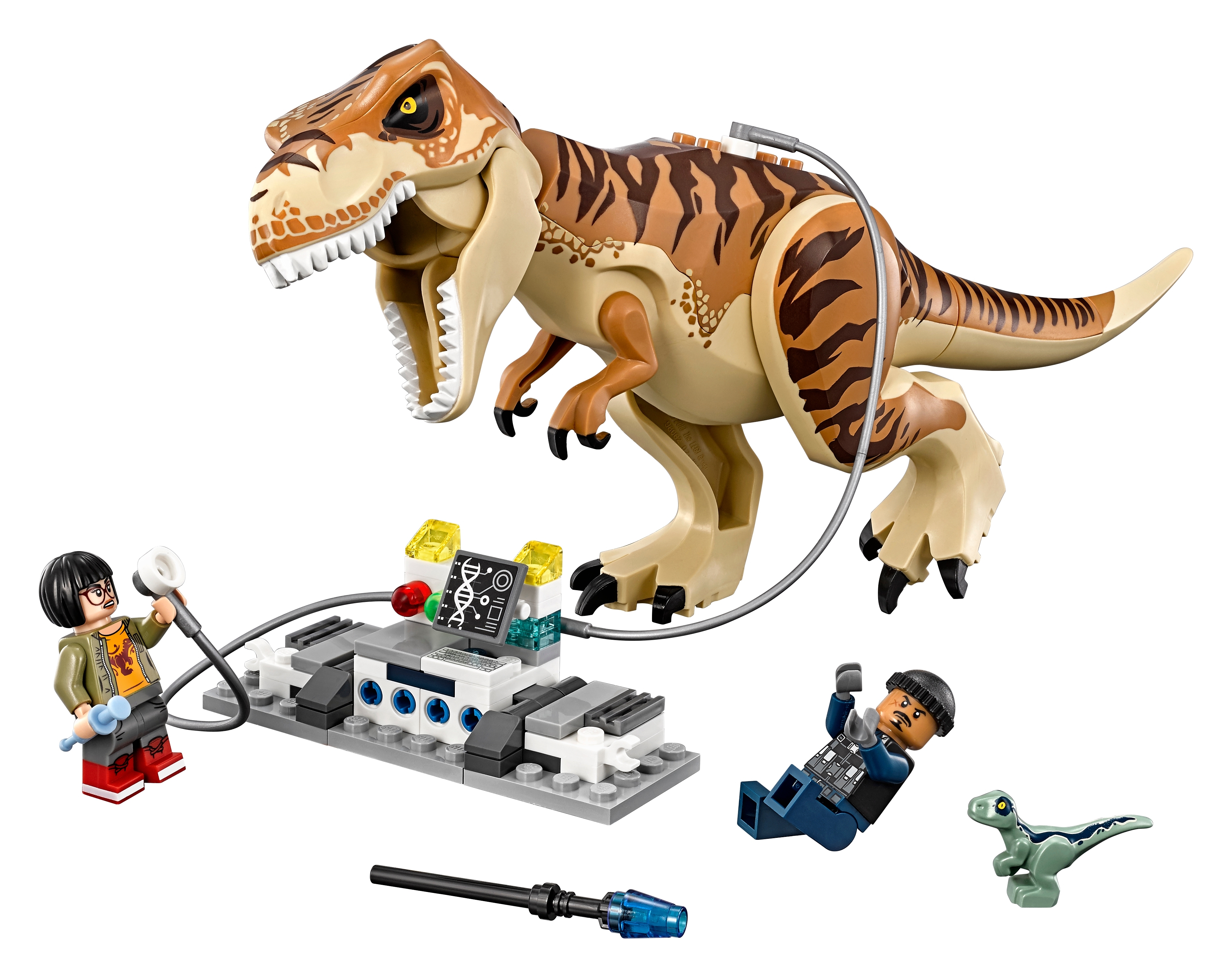 Custom Lego T Rex braun Tyrannosaurus Jurassic World Park Minifigur