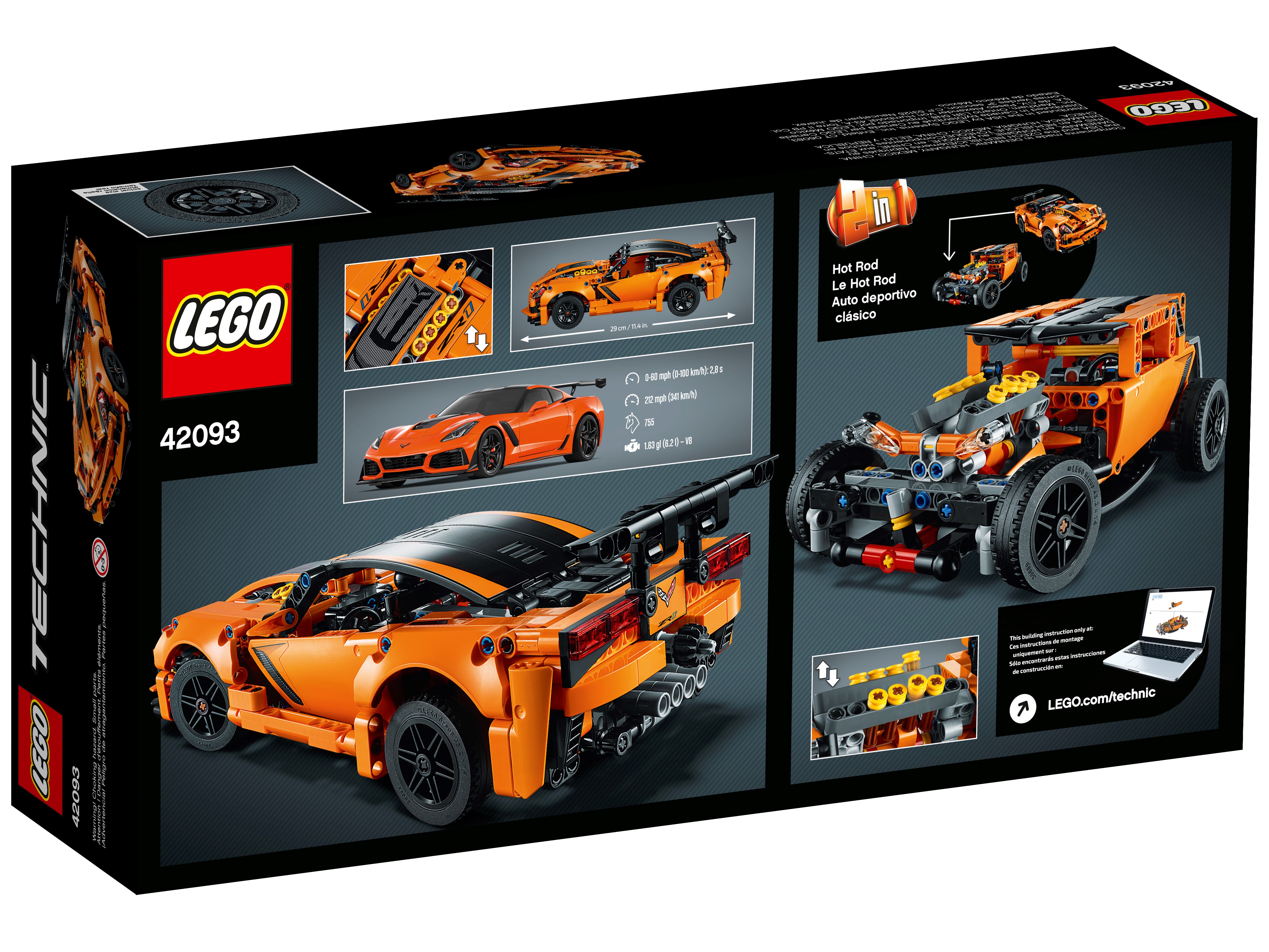 lego technic 42093 chevrolet corvette zr1