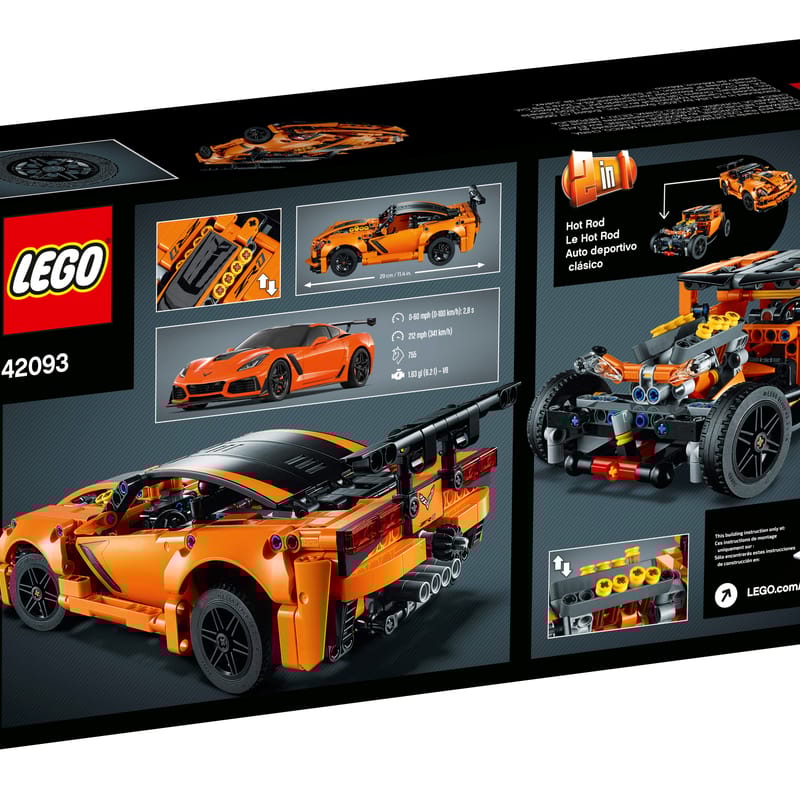 Lego Technic Chevrolet Corvette Lego Corvette Zr1 Hot Rod