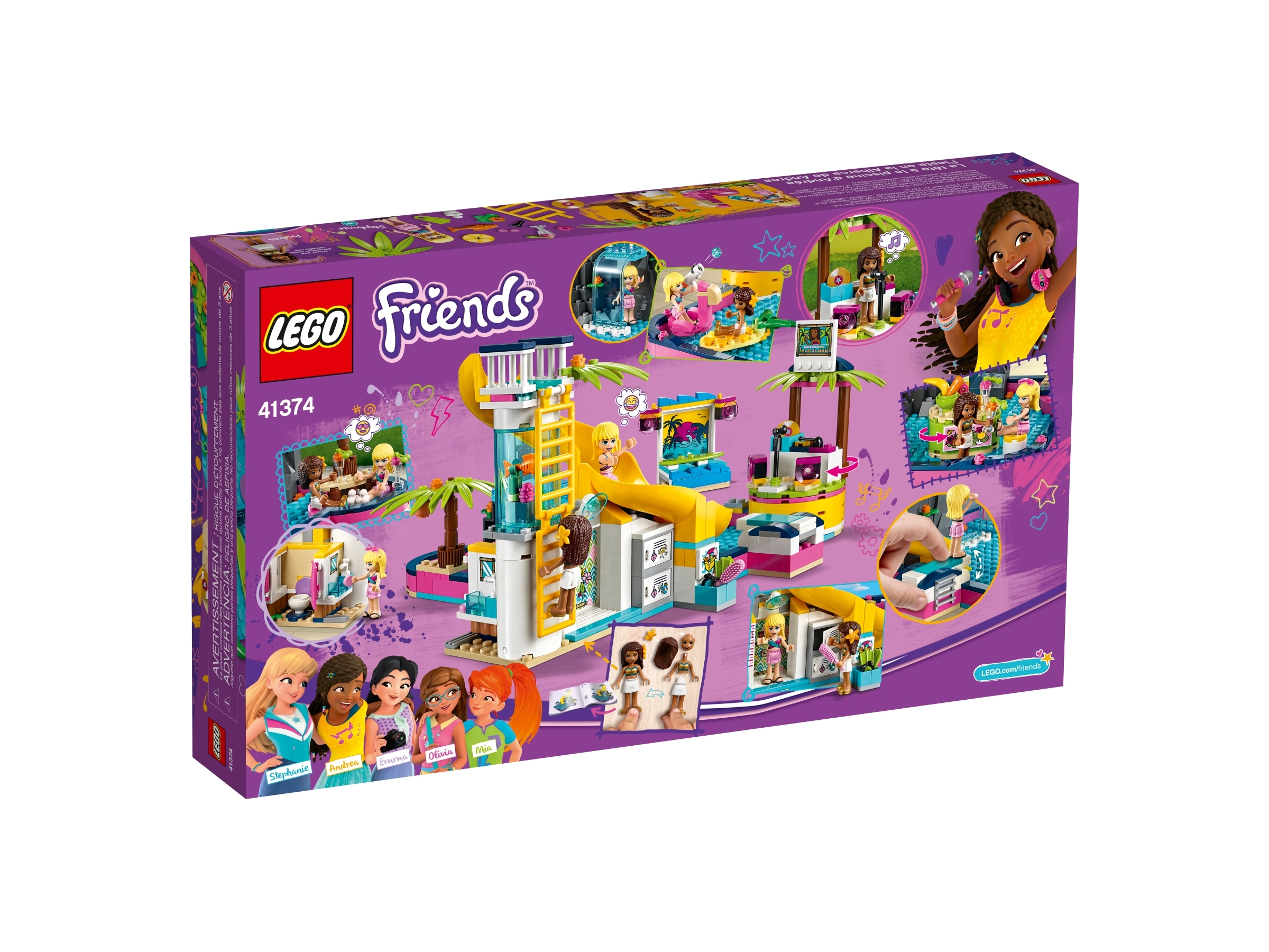 Påhængsmotor Fejl geni Andrea's Pool Party 41374 | Friends | Buy online at the Official LEGO® Shop  US