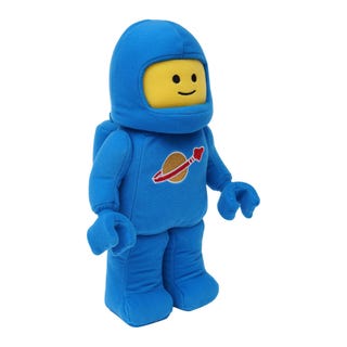 Blå plysjfigur av astronaut