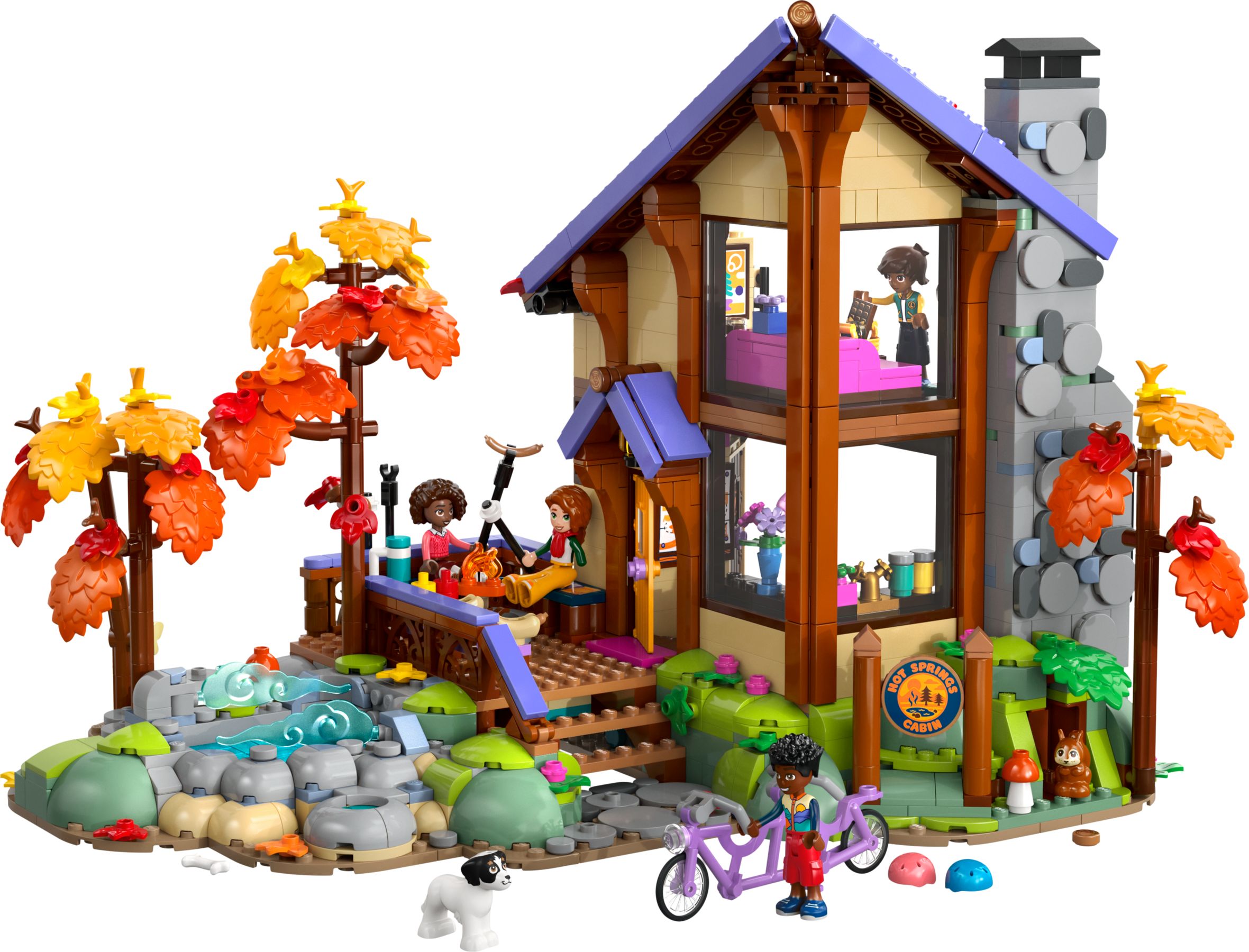 Set LEGO Friends 42705 Cozy Fall Forest Cabin