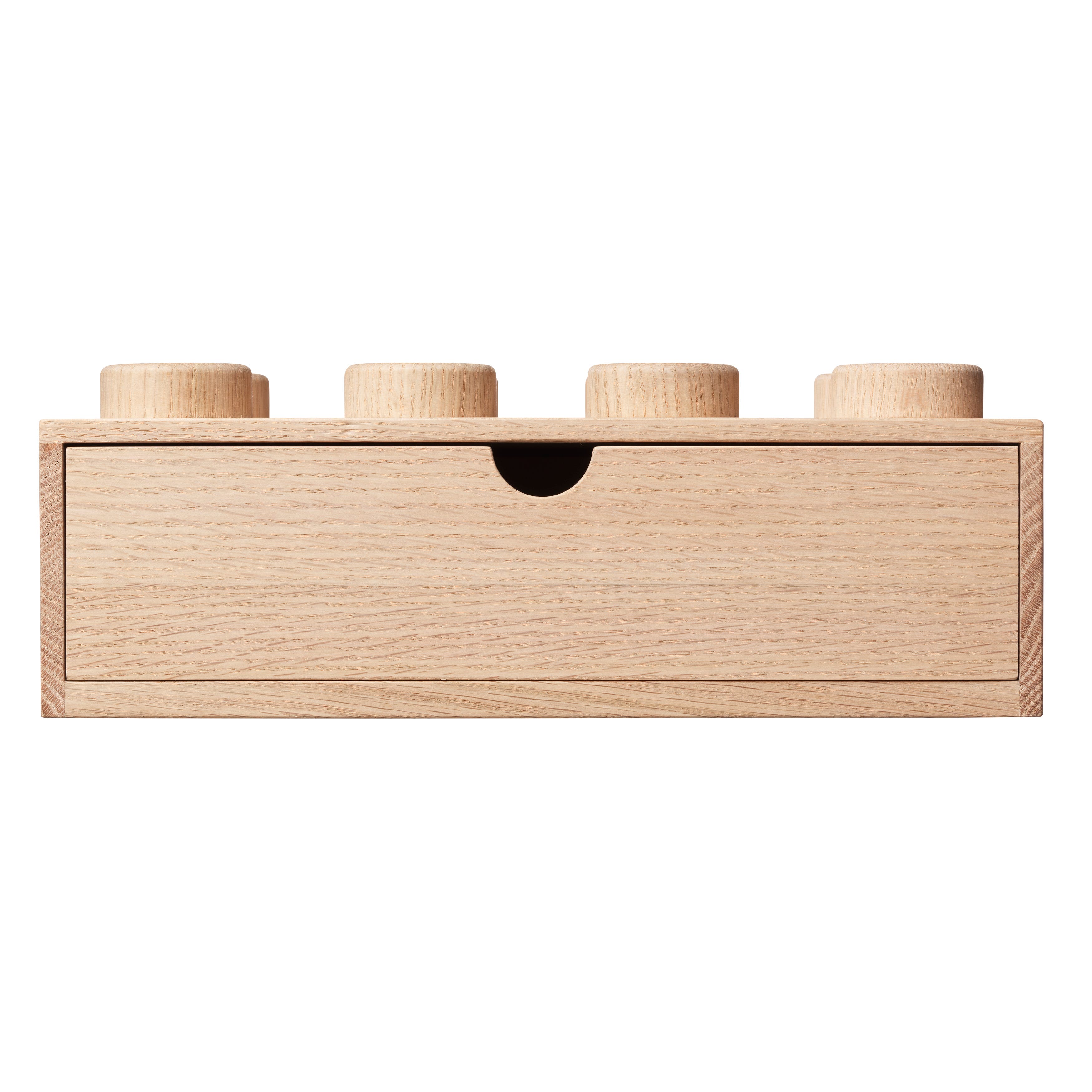 Cajón de madera de 8 espigas (roble claro)