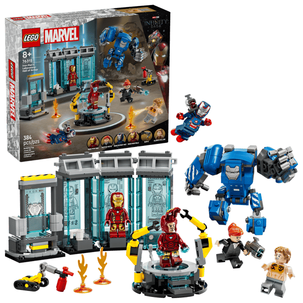 LEGO 76315 Le laboratoire d’Iron Man : la salle des armures — visuel 2 sur 8