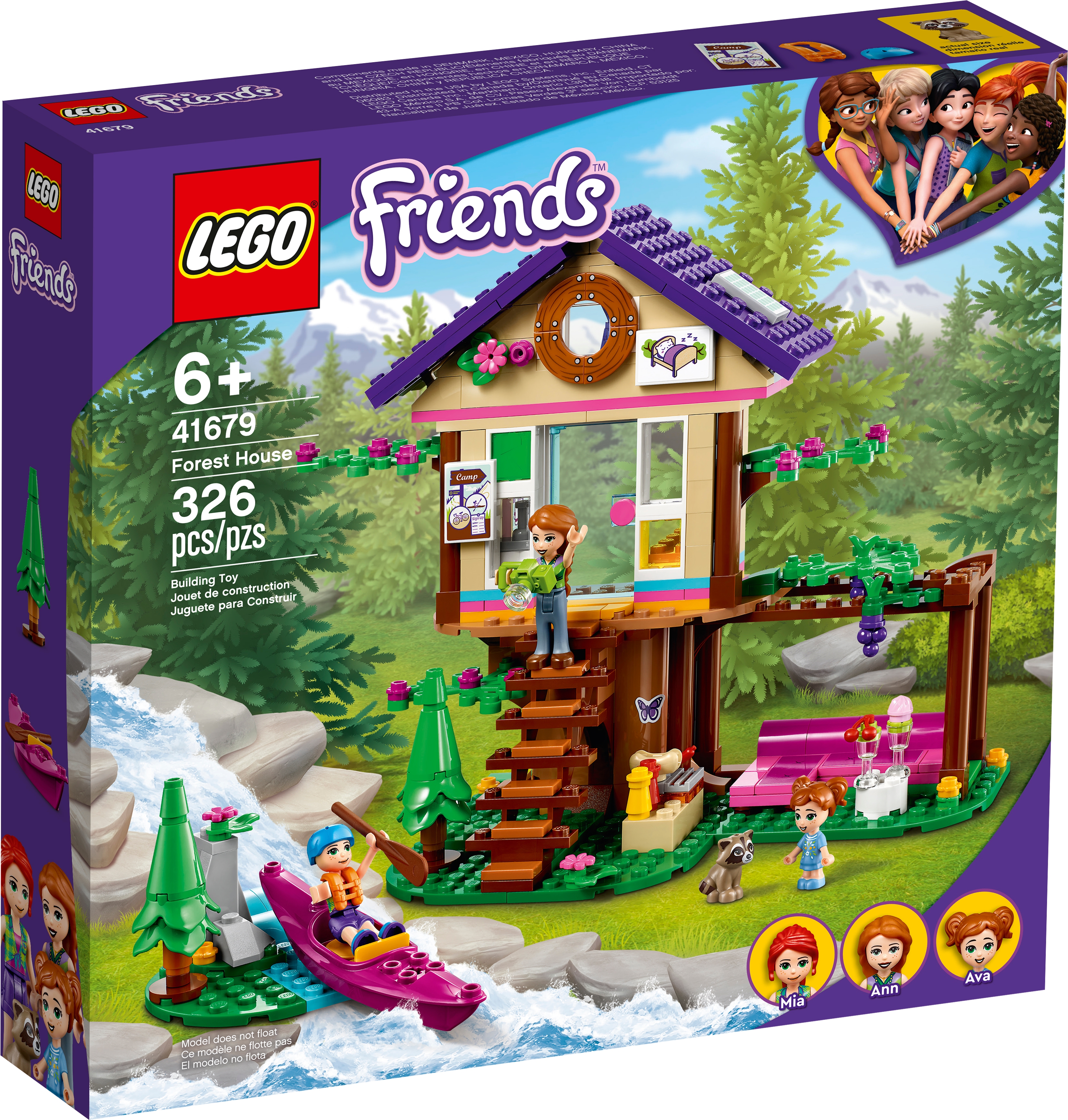 Casa del Árbol 41679 Friends Bosque LEGO 41450 Friends Centro Comercial de Heartlake City Mini Muñecas y Figura de Bebé Regalo de Comunión 