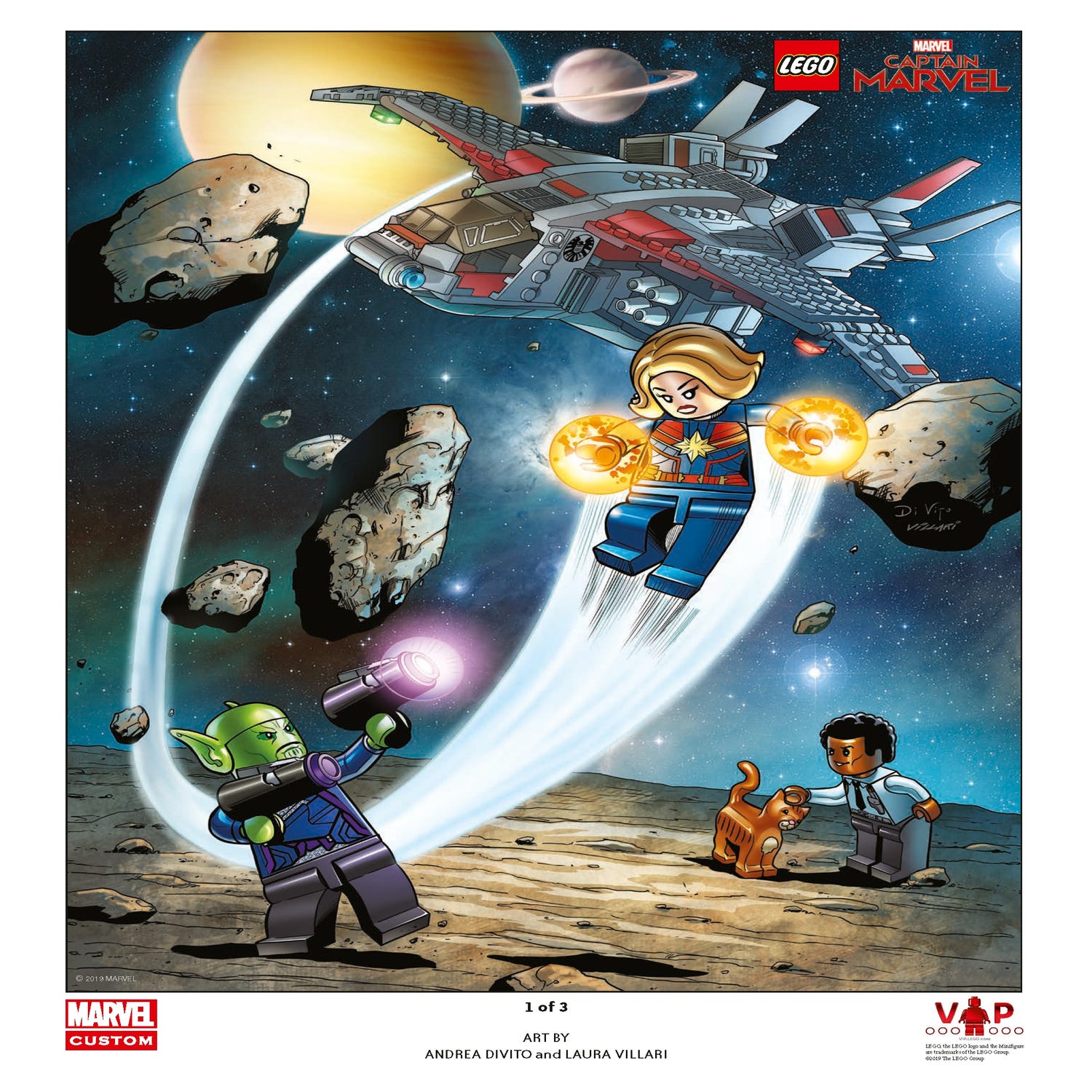 LEGO® Captain Marvel Art Print 1 of 3 5005877 | Other | Buy online at the Official LEGO® GB