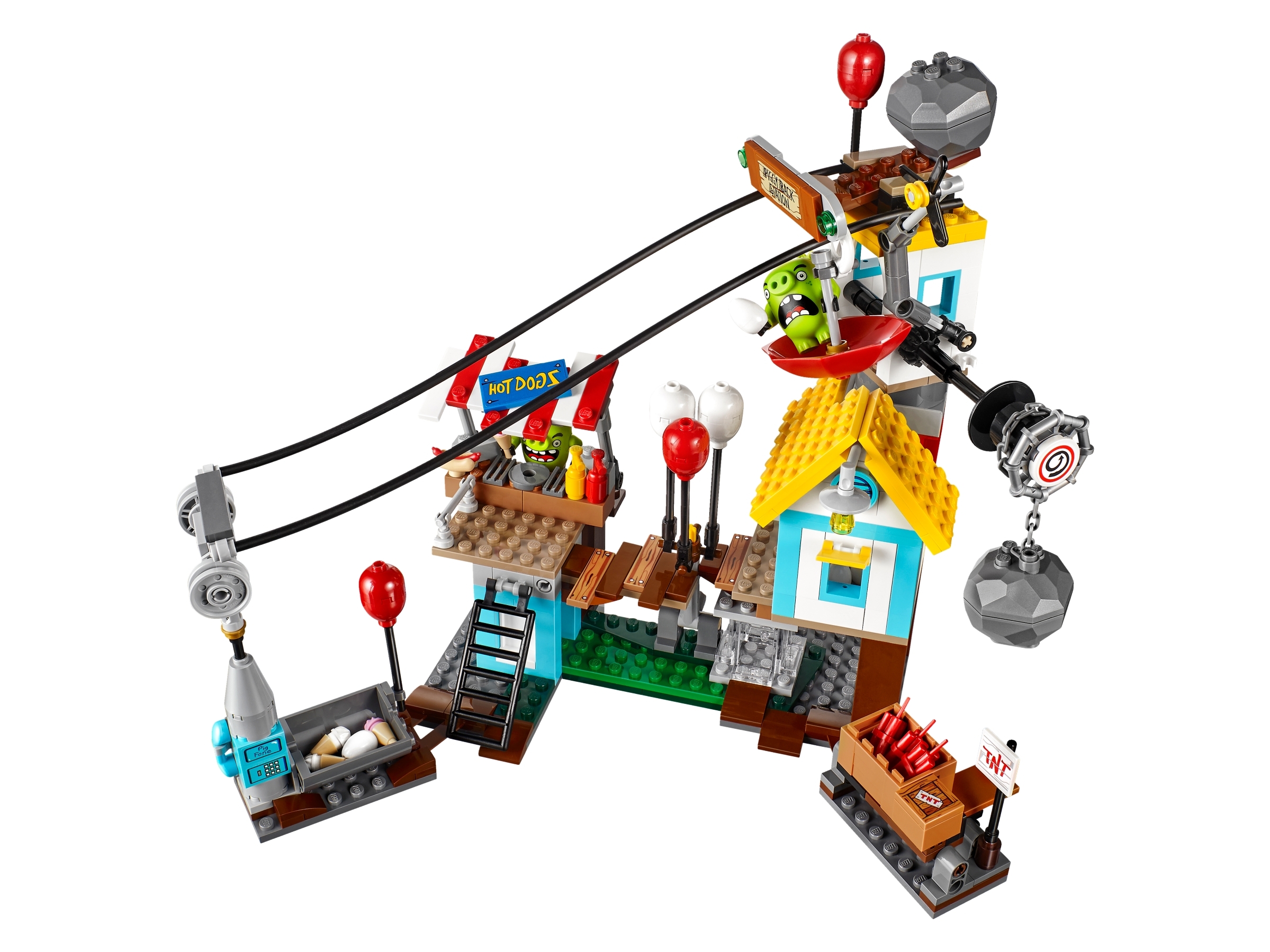 LEGO 75824 Angry Birds Pig City Città Teardown con Red Stella e 2 maialini 