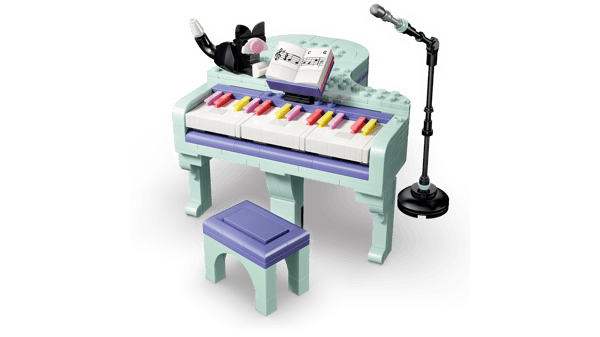 Music Decor Piano with Cat - Image 10
