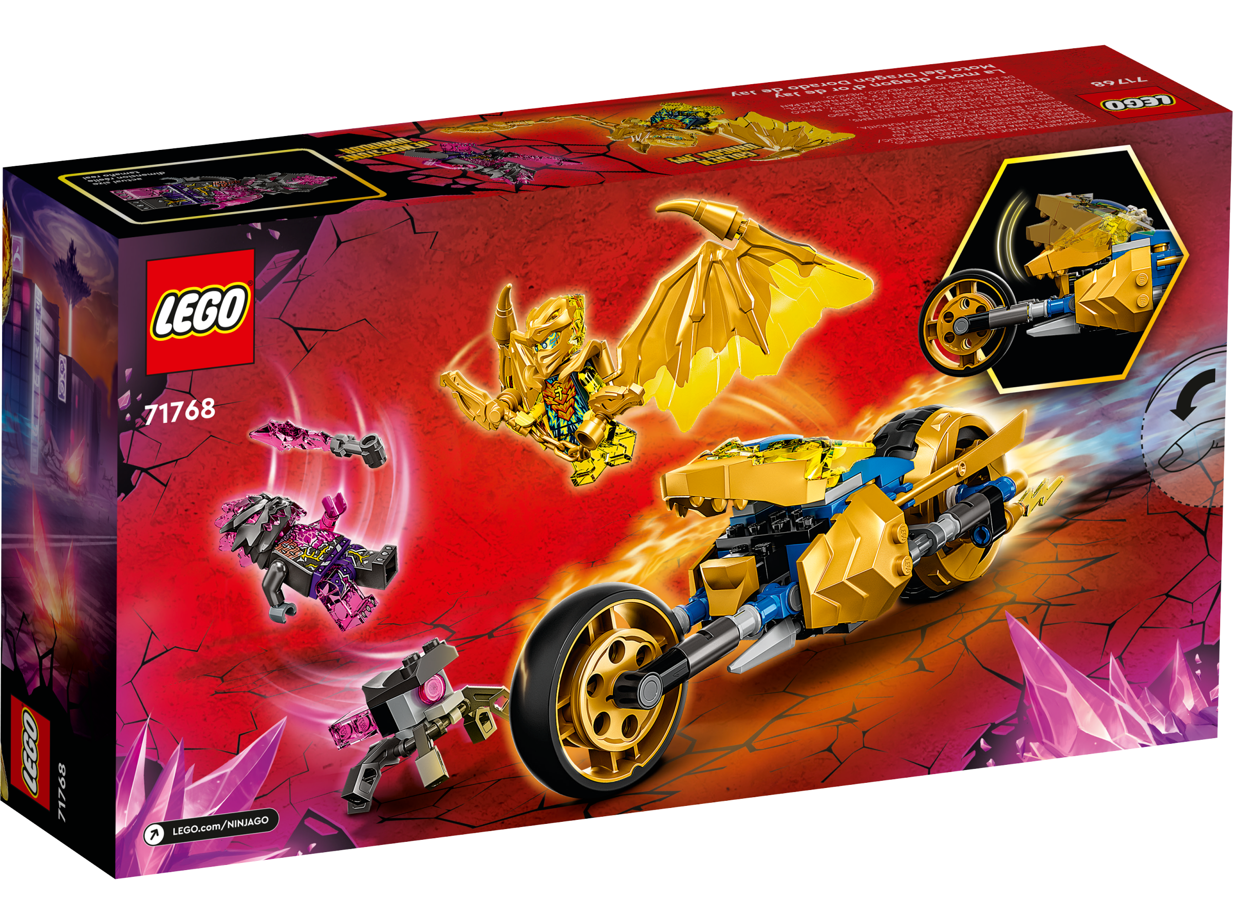 Manga Prelude Vijfde Jay's Golden Dragon Motorbike 71768 | NINJAGO® | Buy online at the Official  LEGO® Shop US