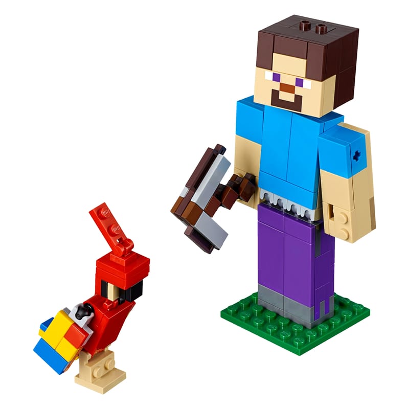 Steve BigFig with Parrot 21148 Minecraft® Buy online at the