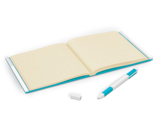 LEGO 5007244 - Notesbog med gelpen – azurblå