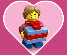 Boîte LEGO I love you - Rouspette