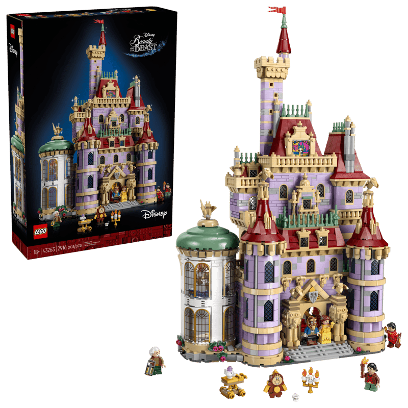 Wekki MOC Beauty And The Beast Book Castle – Fairy Tale Brick Set, 8+ Years, Compatible With Lego, 2023