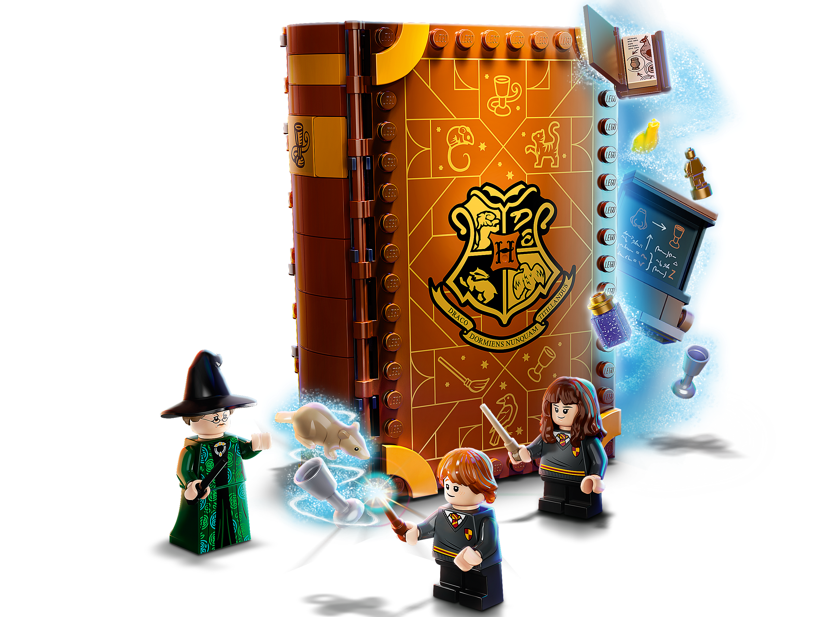 Combining the 2021 LEGO Harry Potter Hogwarts Moments Classrooms / Books 