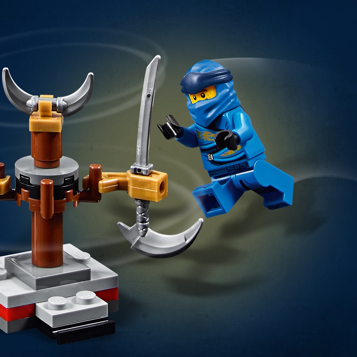 Lego Ninjago Jay Legacy Minifigur njo615 mit Waffen aus 71705-NEU 