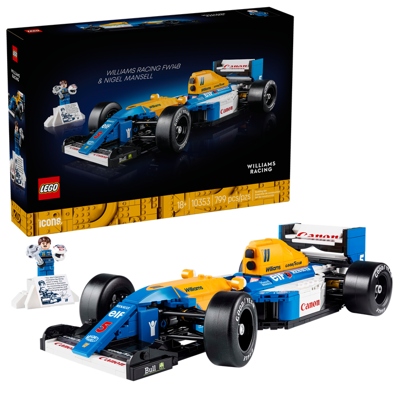 Williams Racing FW14B & Nigel Mansell 10353 | LEGO® Icons | Buy online at the Official LEGO® Shop AU