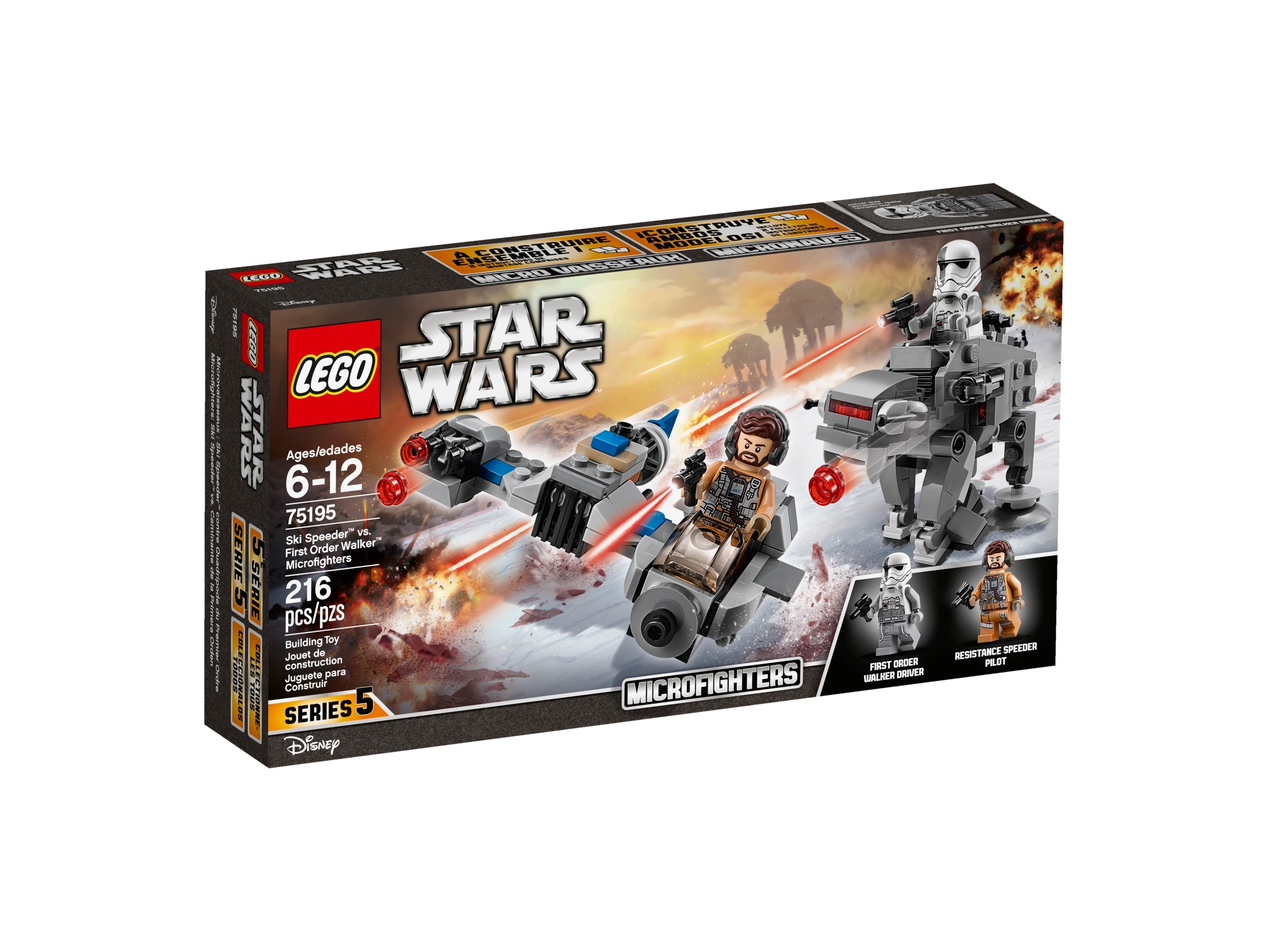 75195 neuf Lego Star Wars Ski Speeder Vs First order Walker 