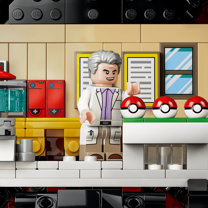 LEGO Pokémon Iconic Trainer Moments Poké Ball - diorama dalam