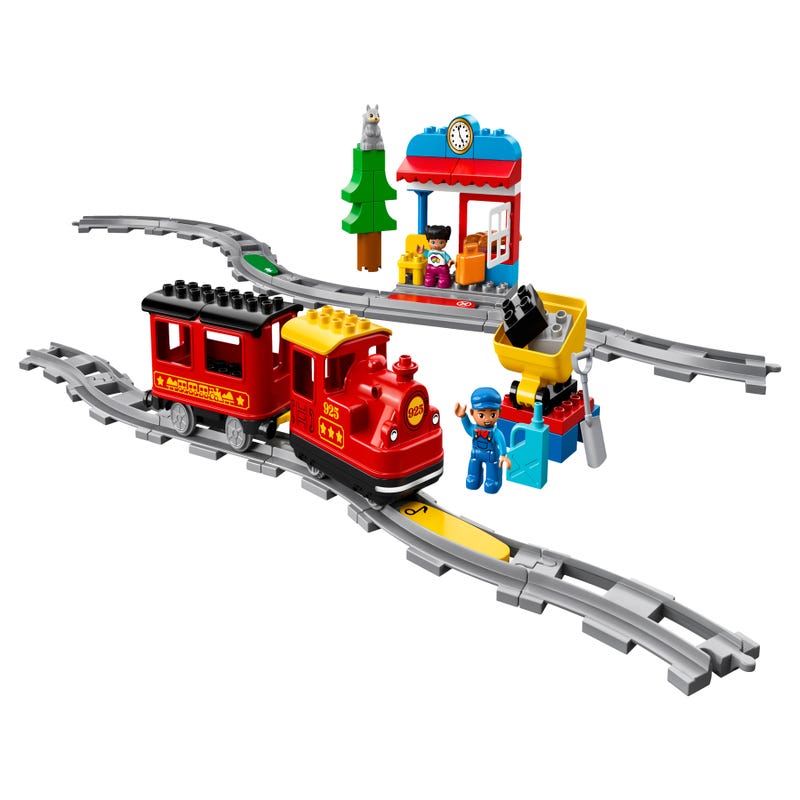 LEGO DUPLO My Town Steam Train Set with Action Bricks (10874)