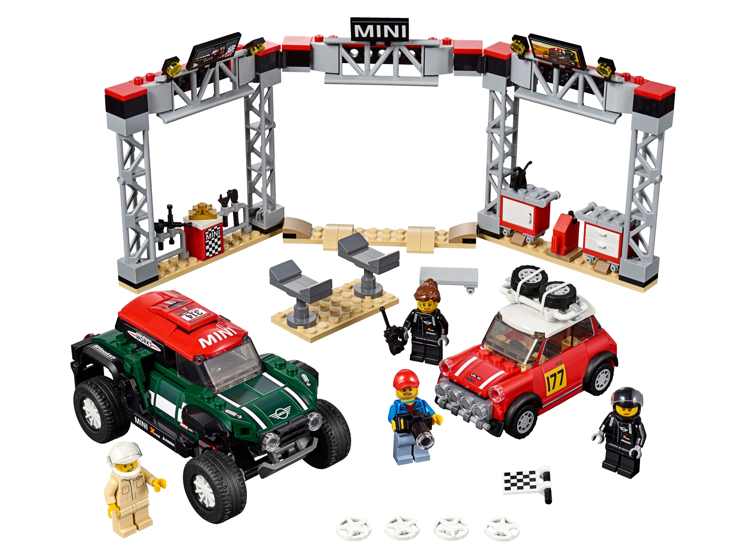 for sale online 75894 LEGO 1967 Mini Cooper's Rally and 2018 MINI John Cooper Works Buggy Set 