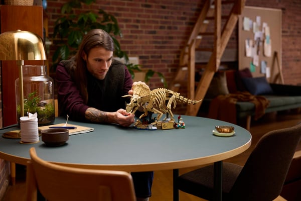 LEGO 77985 Les fossiles de dinosaure : le tricératops — visuel 7 sur 8
