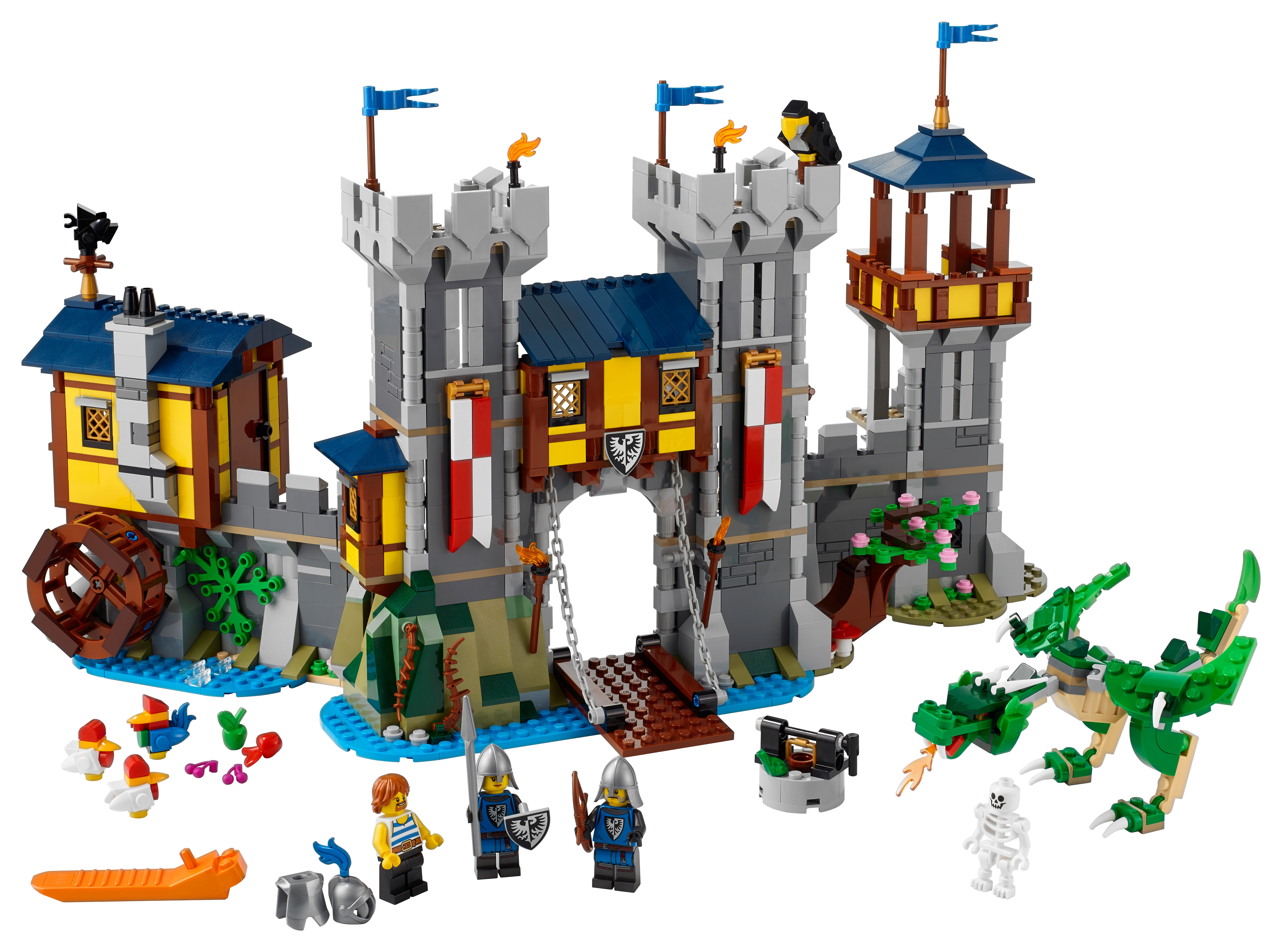 Lego Legoland vintage - Château Fort 6080 - Médiéval Chevaliers