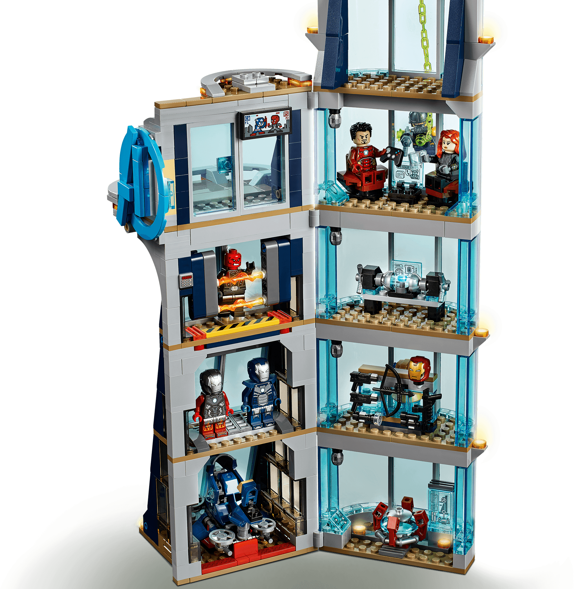 avengers tower lego set