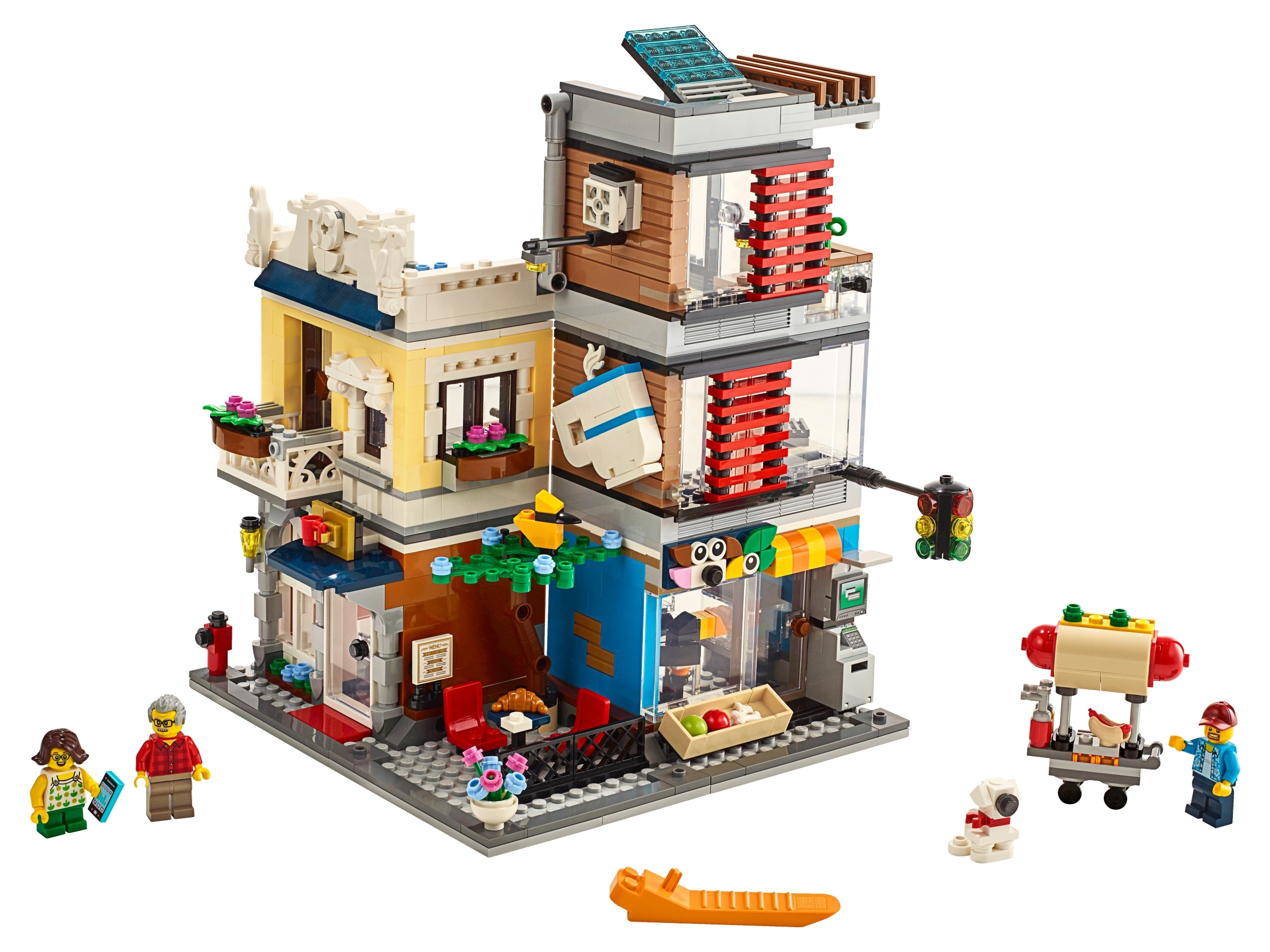 Råd Vil Taktil sans Townhouse Pet Shop & Café 31097 | Creator 3-in-1 | Buy online at the  Official LEGO® Shop US