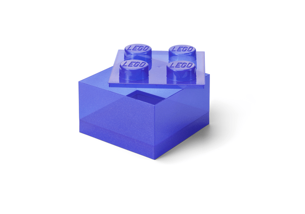 Purple Clear Brick-Shaped Storage Box - Image 1
