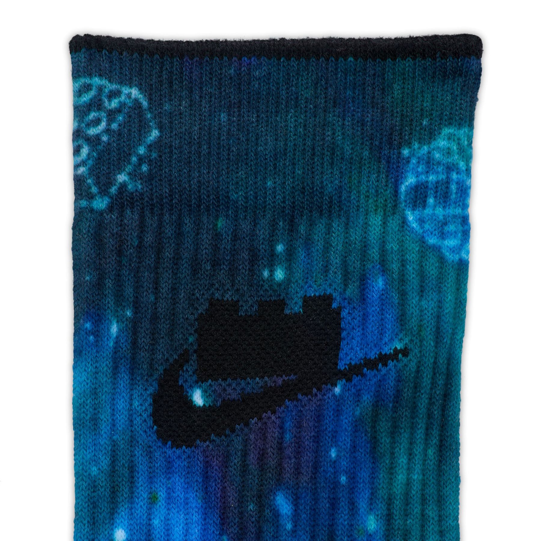 blue nike tie dye socks