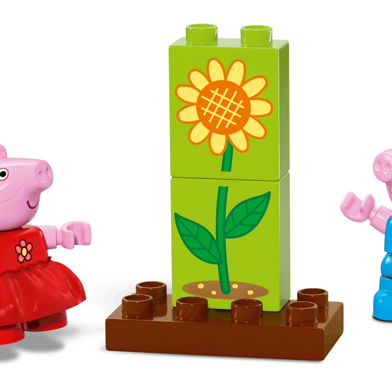LEGO DUPLO 10431 Peppa und George im Garten beim Spielen