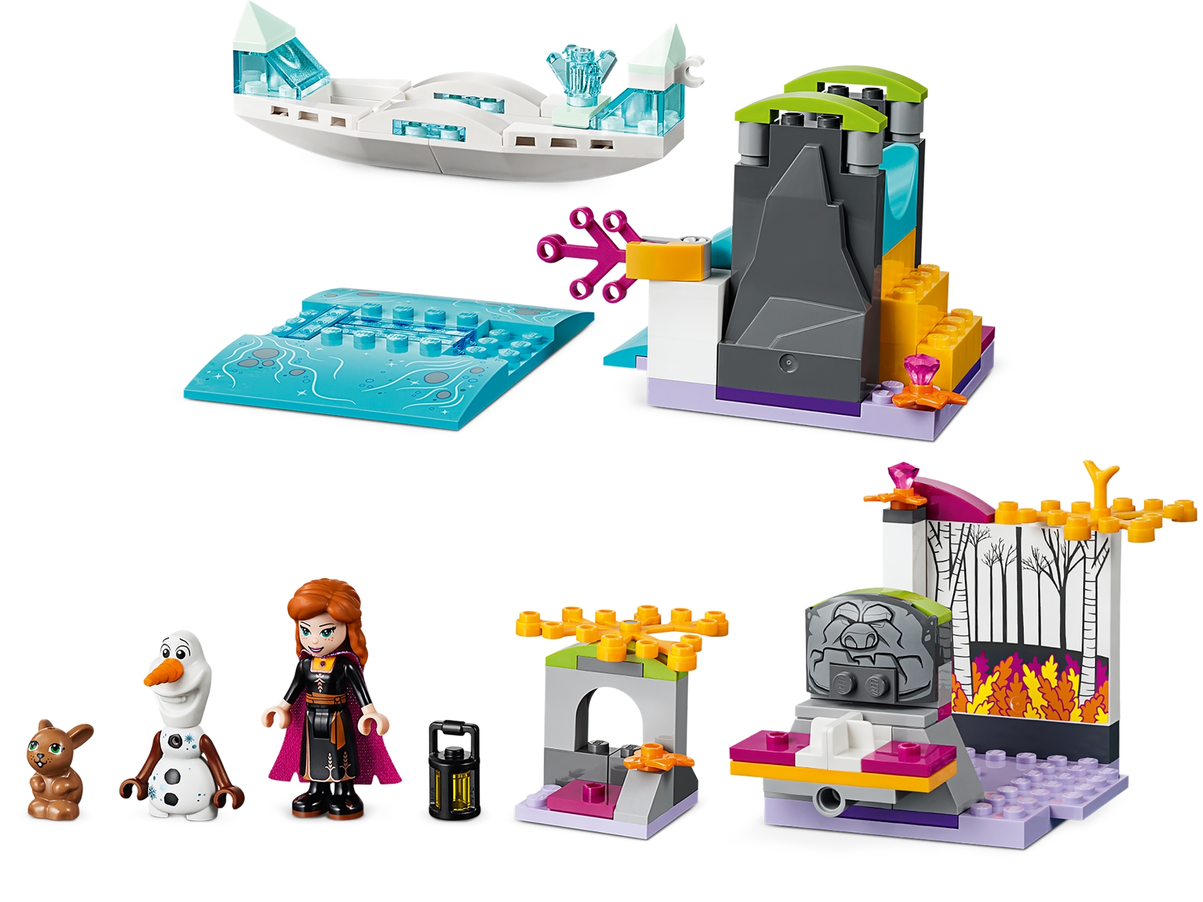 108 Pieces LEGO Disney Frozen II Anna’s Canoe Expedition 41165 Frozen Adventure Easy Building Kit 