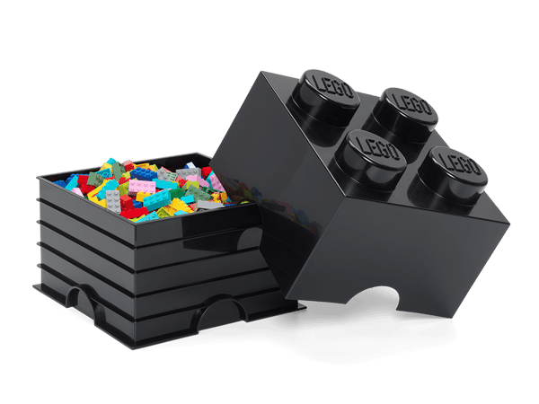 LEGO 5006930 Brique de rangement 4 tenons – noir — visuel 4 sur 4