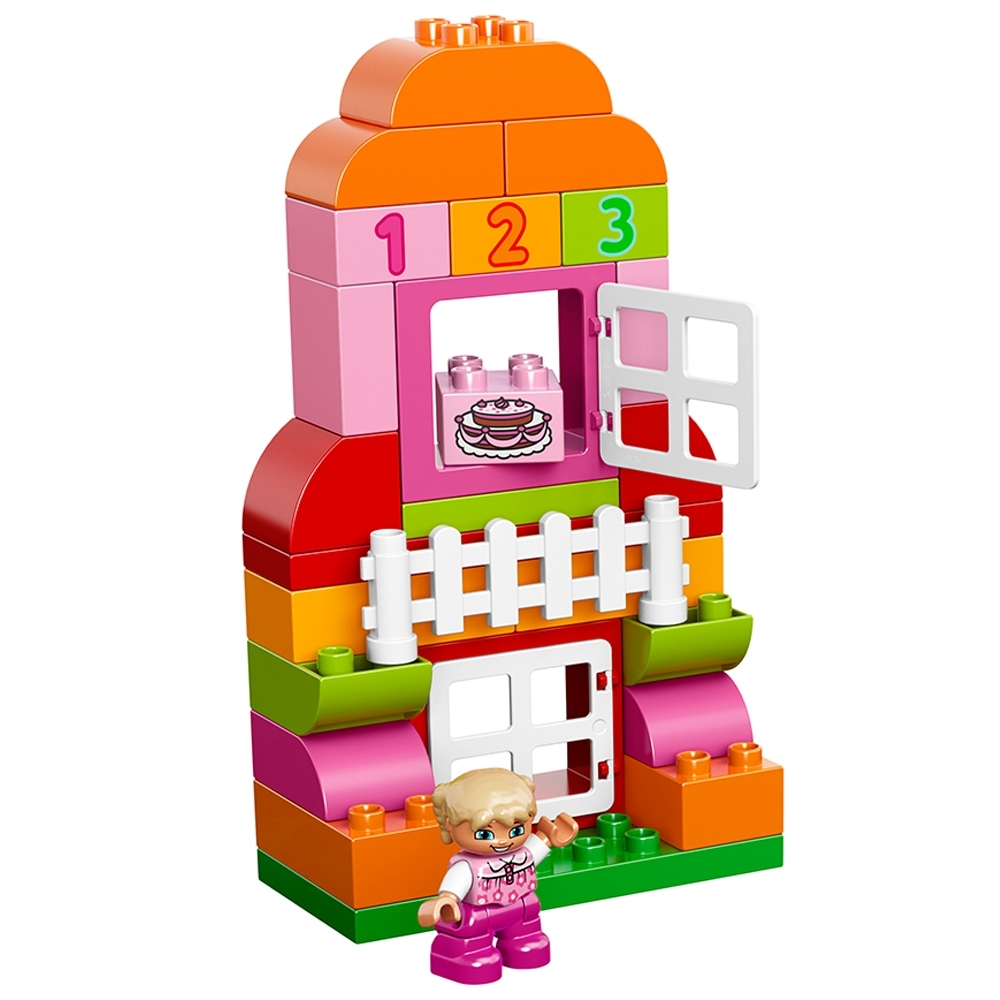 1 x Lego Duplo basic roof construction Stone Magenta Pink Dark Pink 2 x 3 Top Bias A