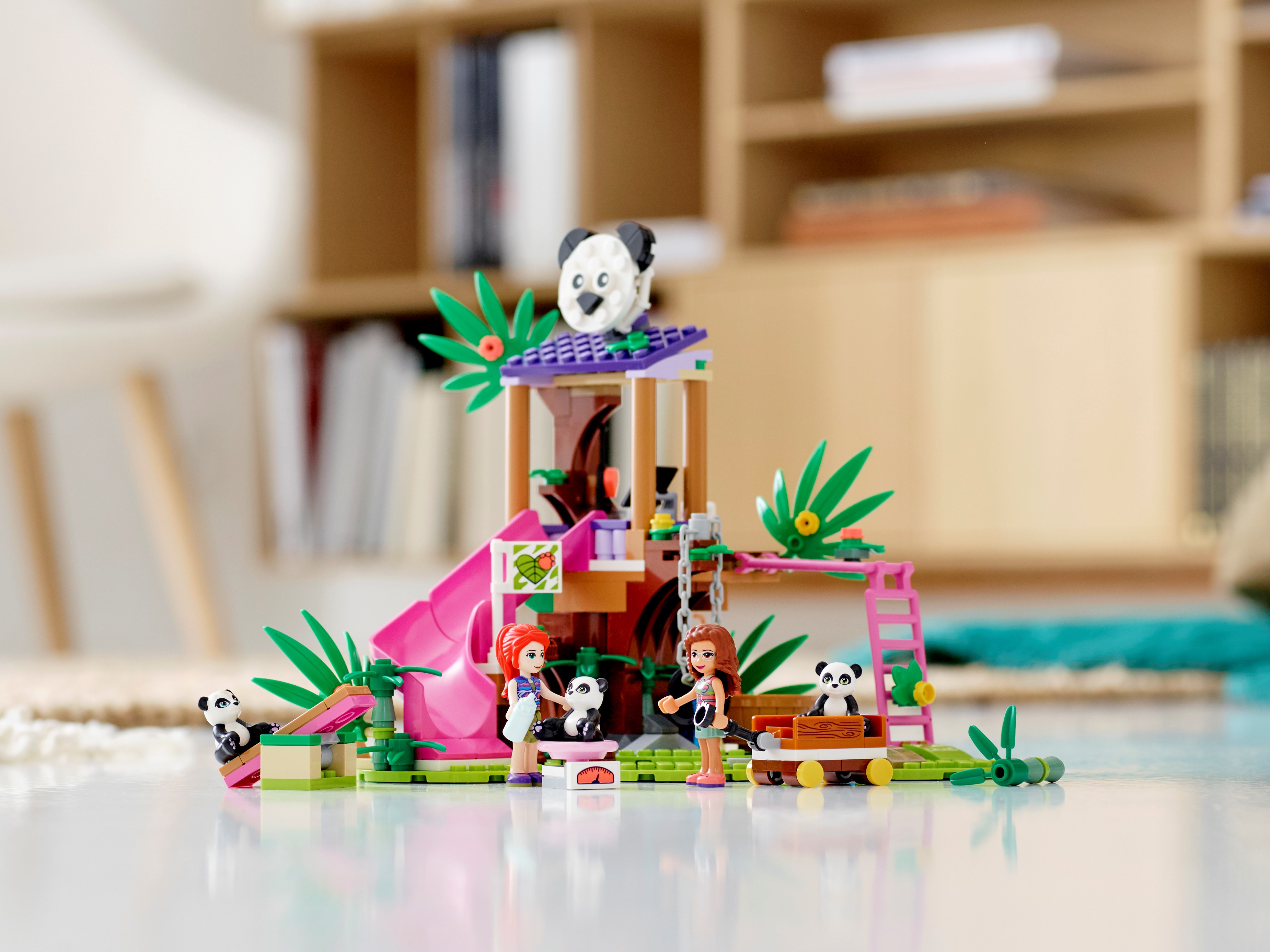 265 Pieces LEGO Friends Panda Jungle Tree House 41422 Building Toy; Includes 3 Panda LEGO Minifigures for KidsWho Love Wildlife Animals and LEGO Friends Mia and Olivia New 2020