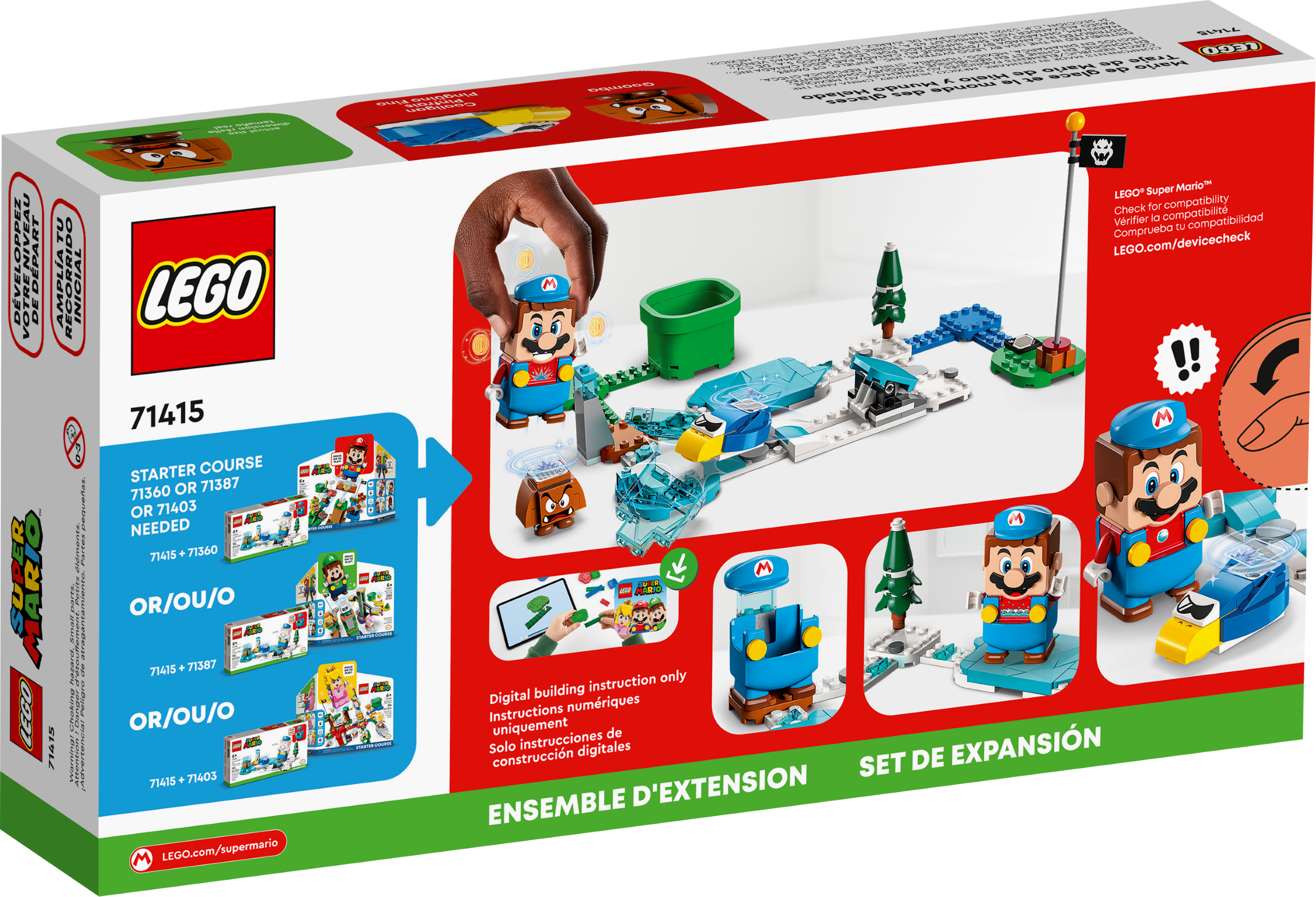Ice Mario Suit and Frozen World Expansion Set 71415 | LEGO® Super