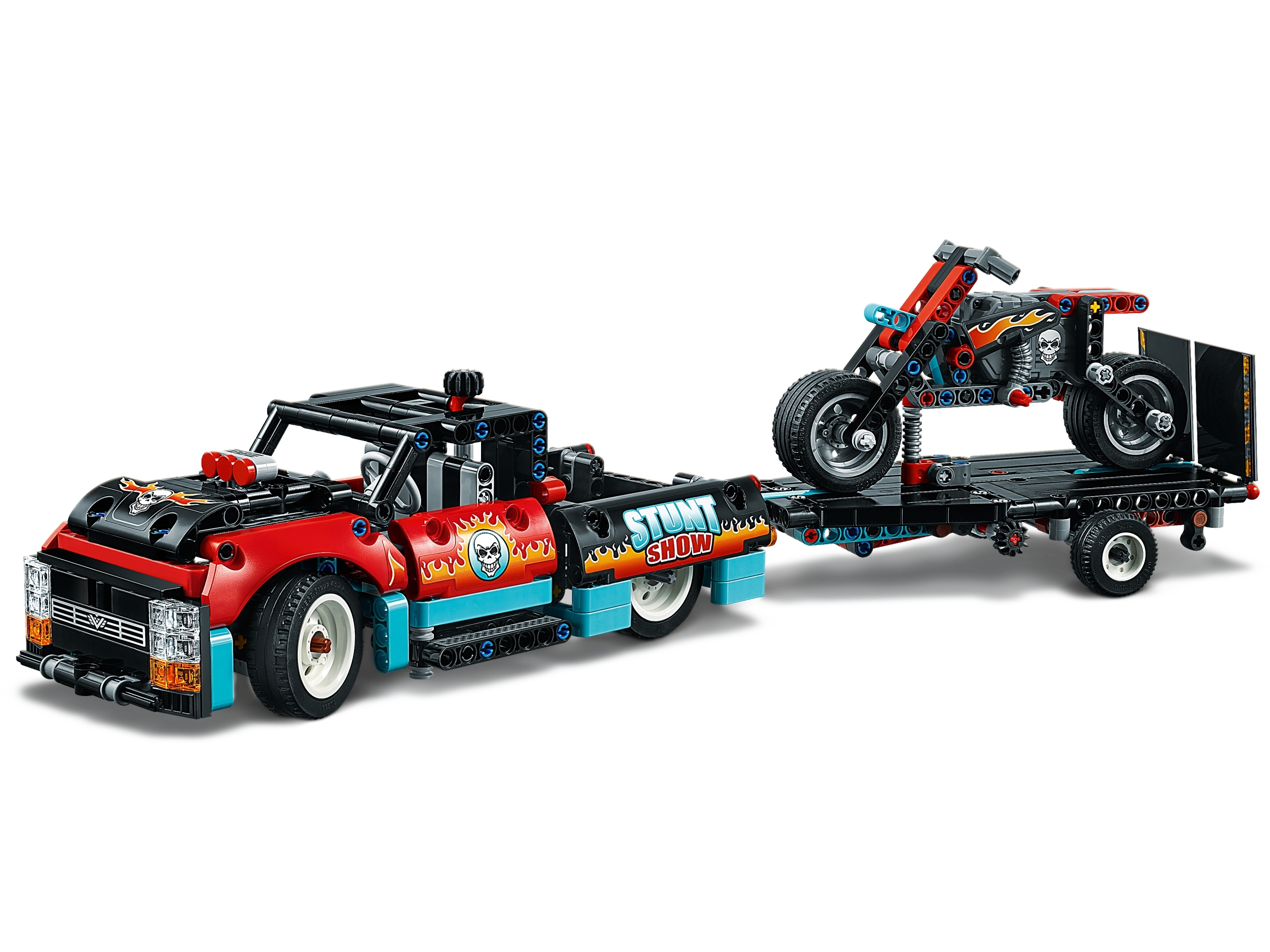 LEGO Technic Stunt Show Truck & Bike 42106; Includes Stunt Motorcycle Toy Truck and Trailer New 2020 P10 Pieces 