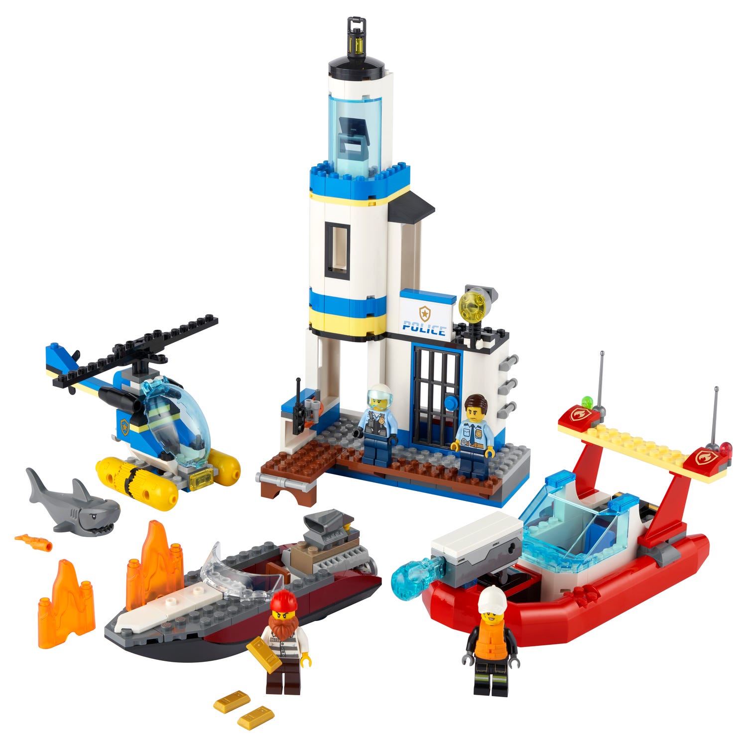 LEGO® 60308 - Polizia marittima e missione antincendio