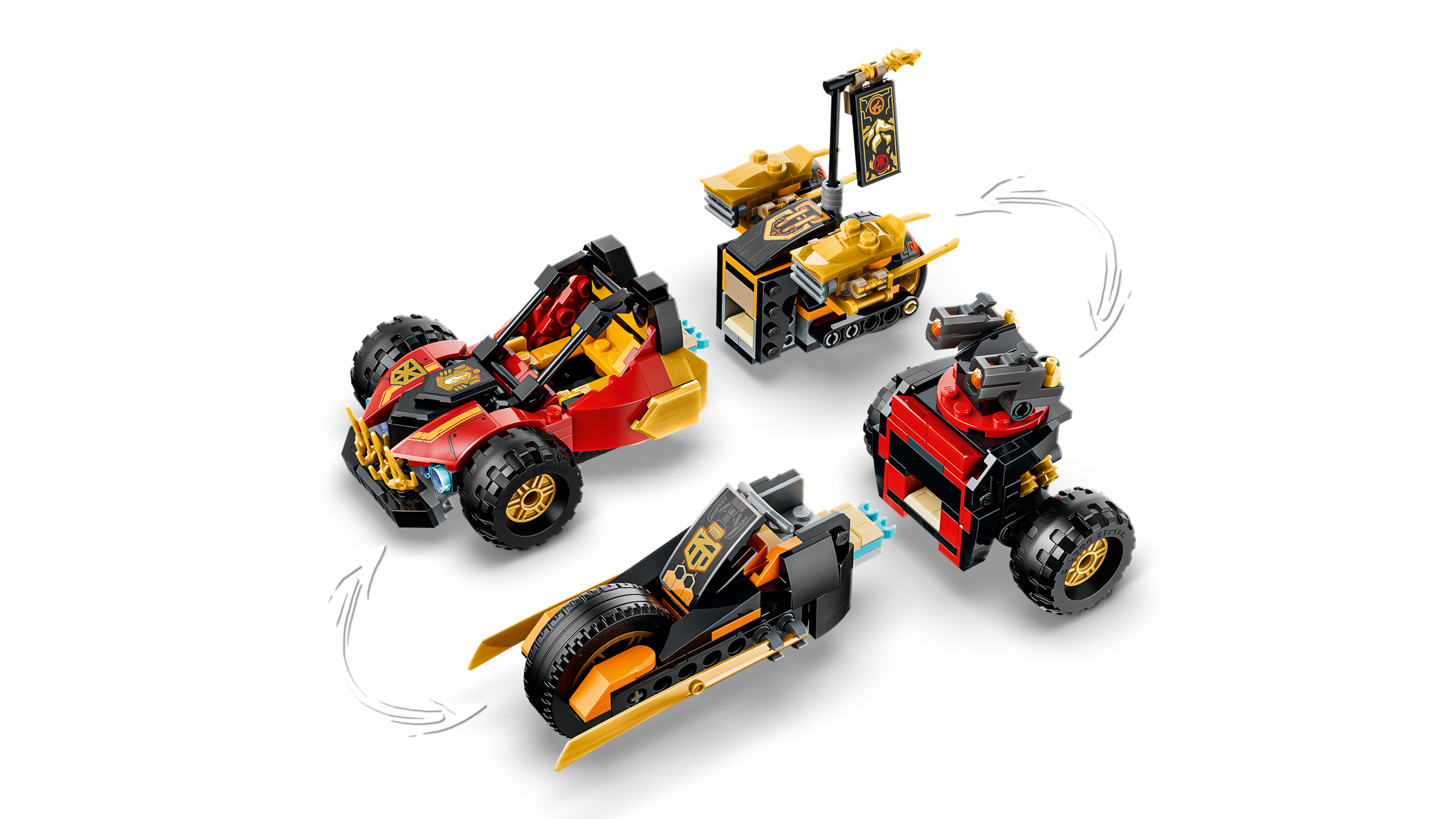 Cars イースターコンプリートセット 6台 Kai and Cole's Combiner Vehicles 71864 | NINJAGO® | Buy online at
