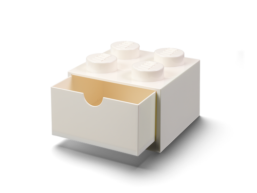 LEGO 5006313 - 4-knops skrivebordsskuffe – hvid