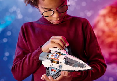 Sleek single-seat spaceship