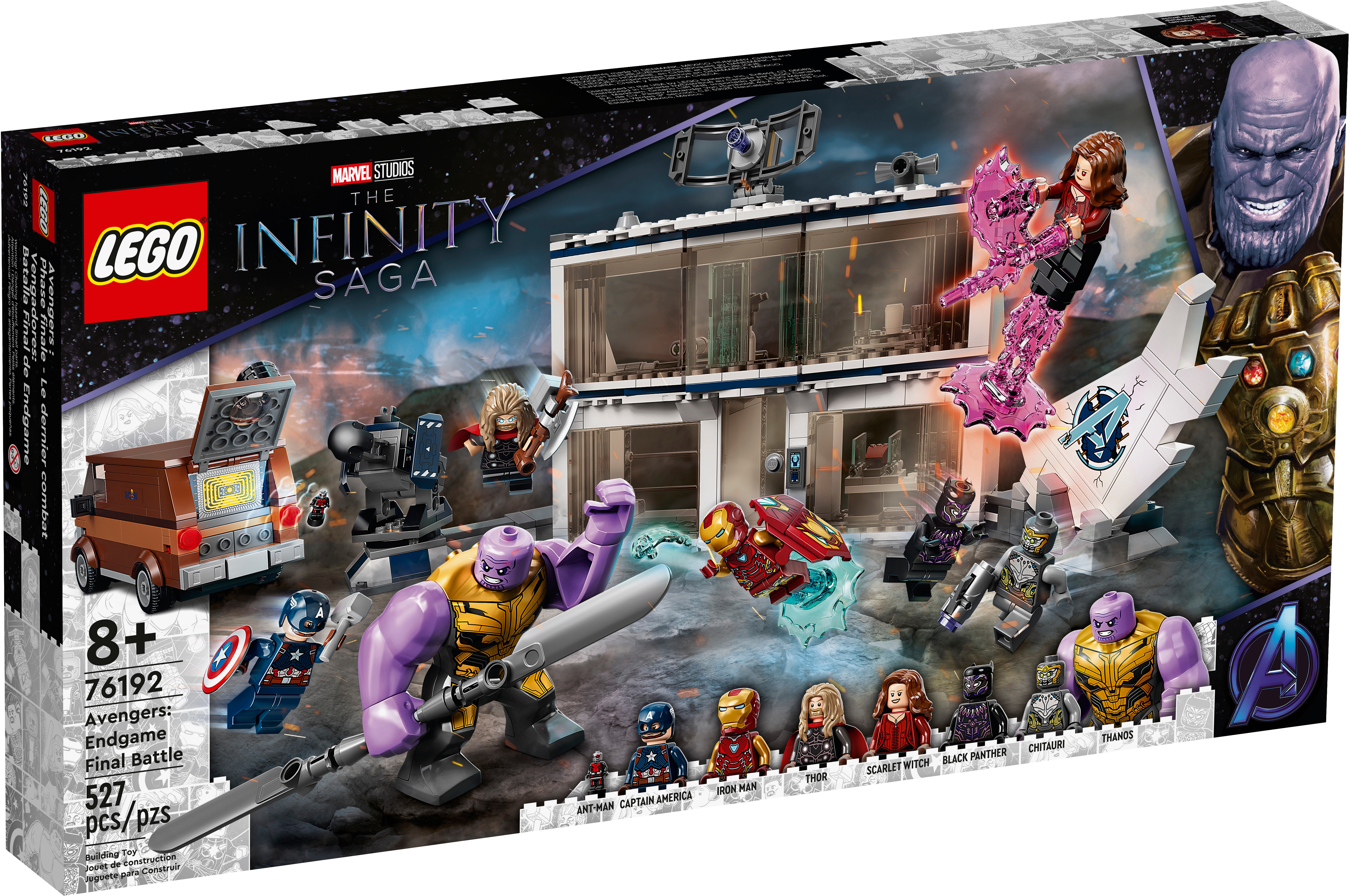 yrs Lego 76192 Marvel The Infinity Saga Avengers Endgame Final Battle 527pcs 8 