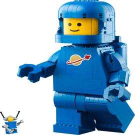 Opskaleret blå astronautminifigur - 40921 - Minifigurer